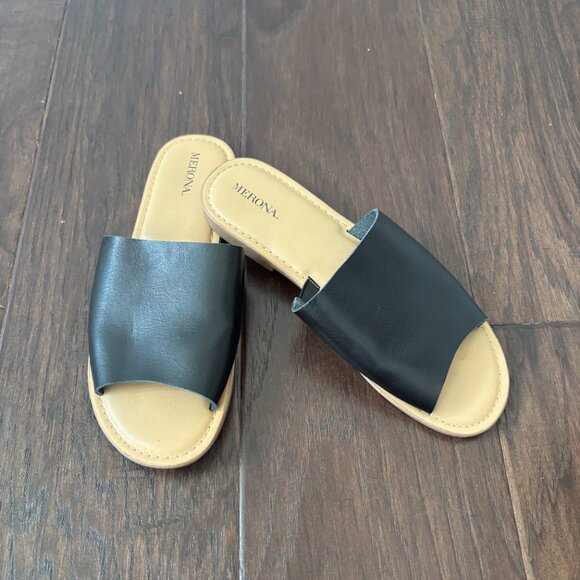 Merona Black Sandals – Size US 7.5 - Picture 2 of 3
